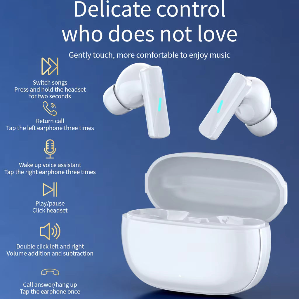 Bass Boost Wireless Earbuds, TWS Stereo Headphones, High Quality, LED Display bluetooth Earphone for Gaming Sport