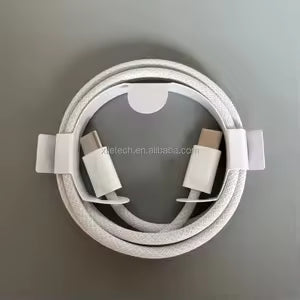 60W Apple USB-C to C PD Cable, Quick Charge & Data Transfer for Type-C Phones