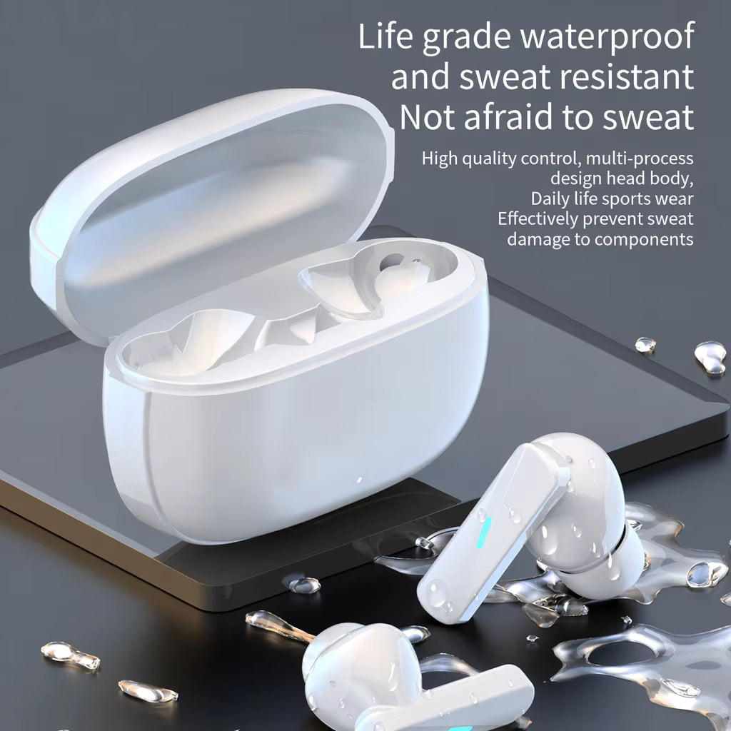 Bass Boost Wireless Earbuds, TWS Stereo Headphones, High Quality, LED Display bluetooth Earphone for Gaming Sport
